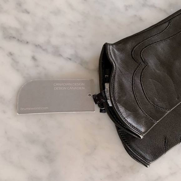 NWT Brume leather gloves with scalloped detail size 7 - Picture 2 of 5